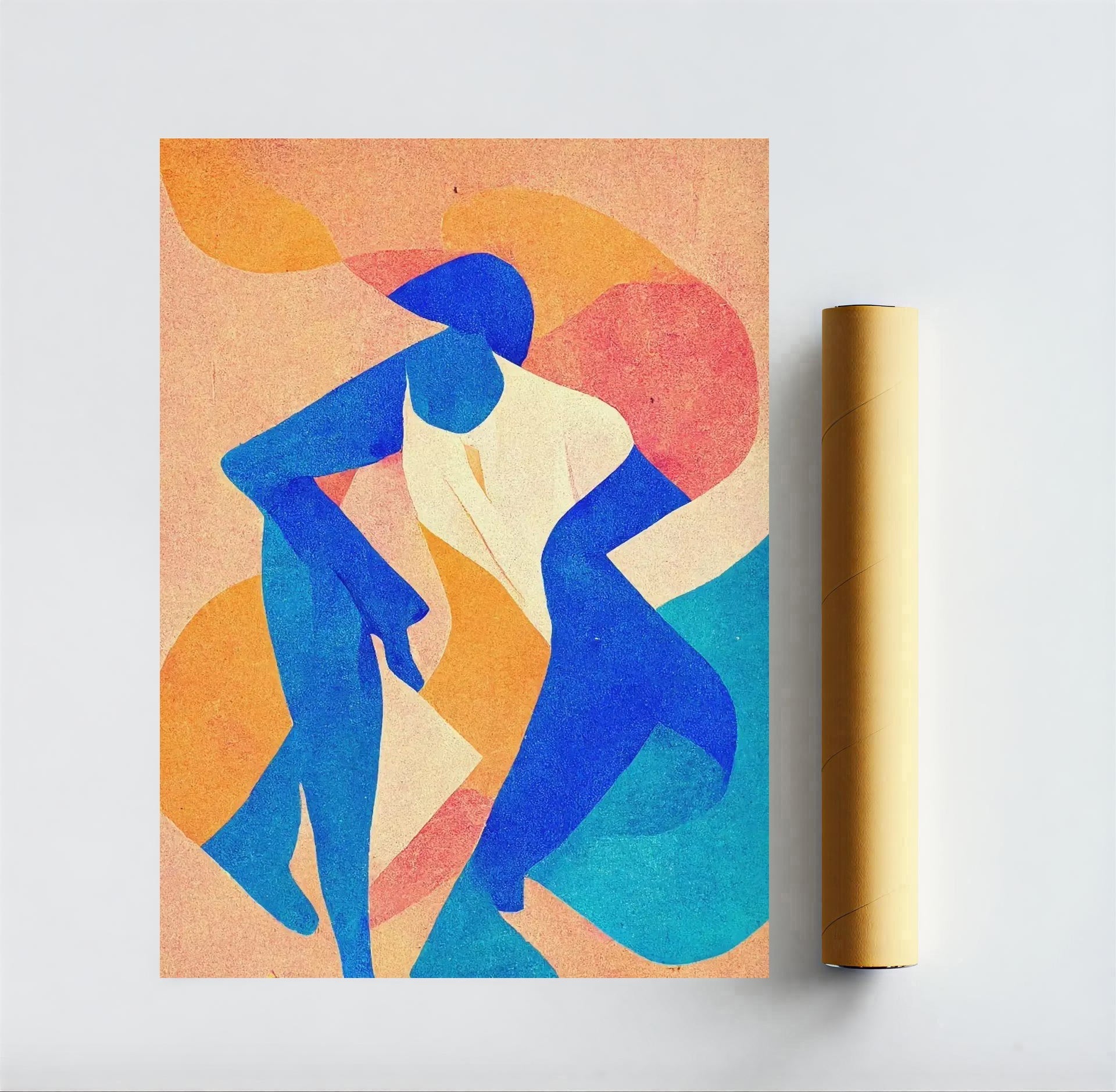 Modern Abstract Figurative Art Print
