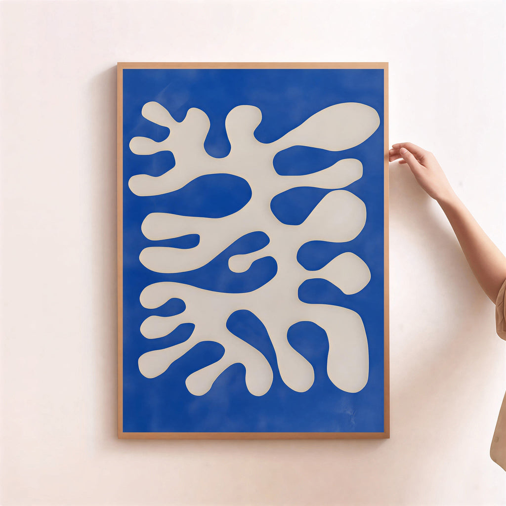Modern abstract organic wall art print