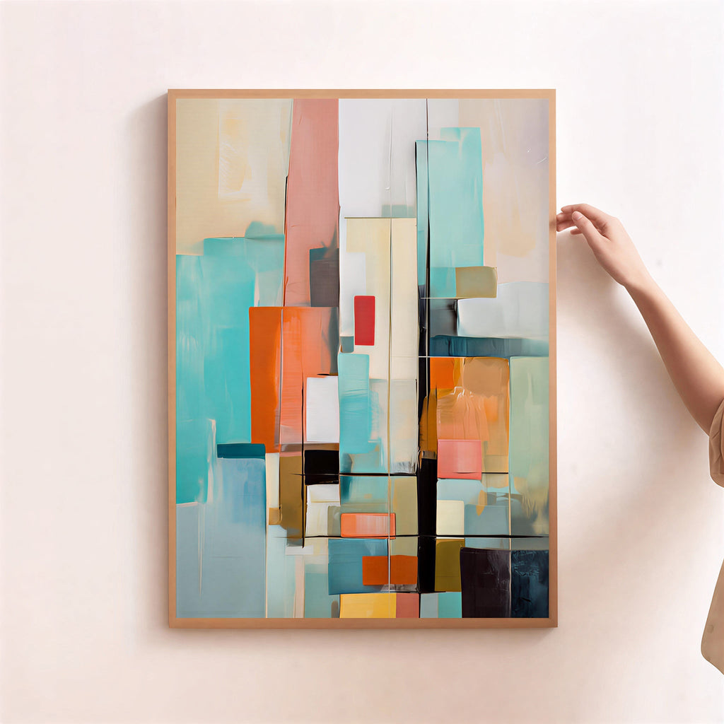 Abstract Geometric Wall Art Print