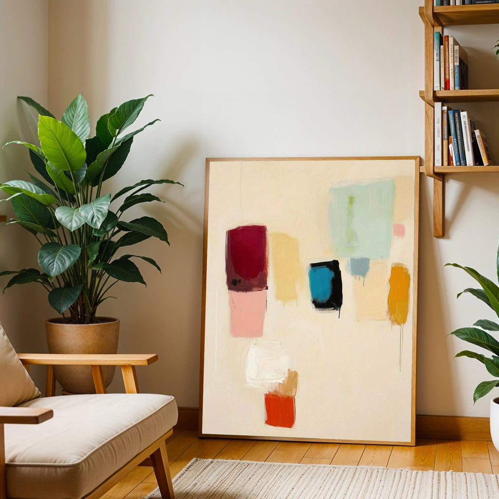 Color Minimalist Abstract Wall Art Print