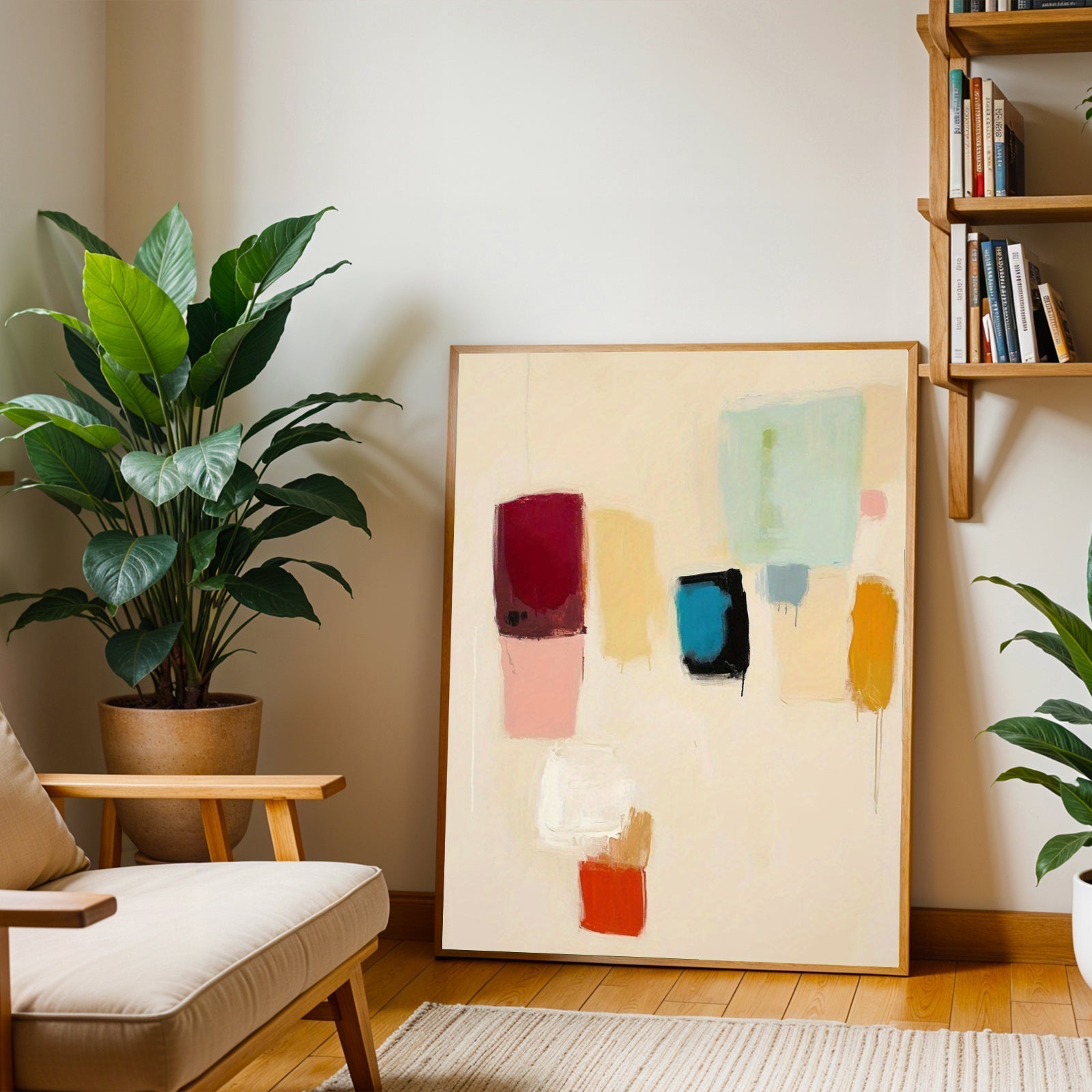 Color Minimalist Abstract Wall Art Print