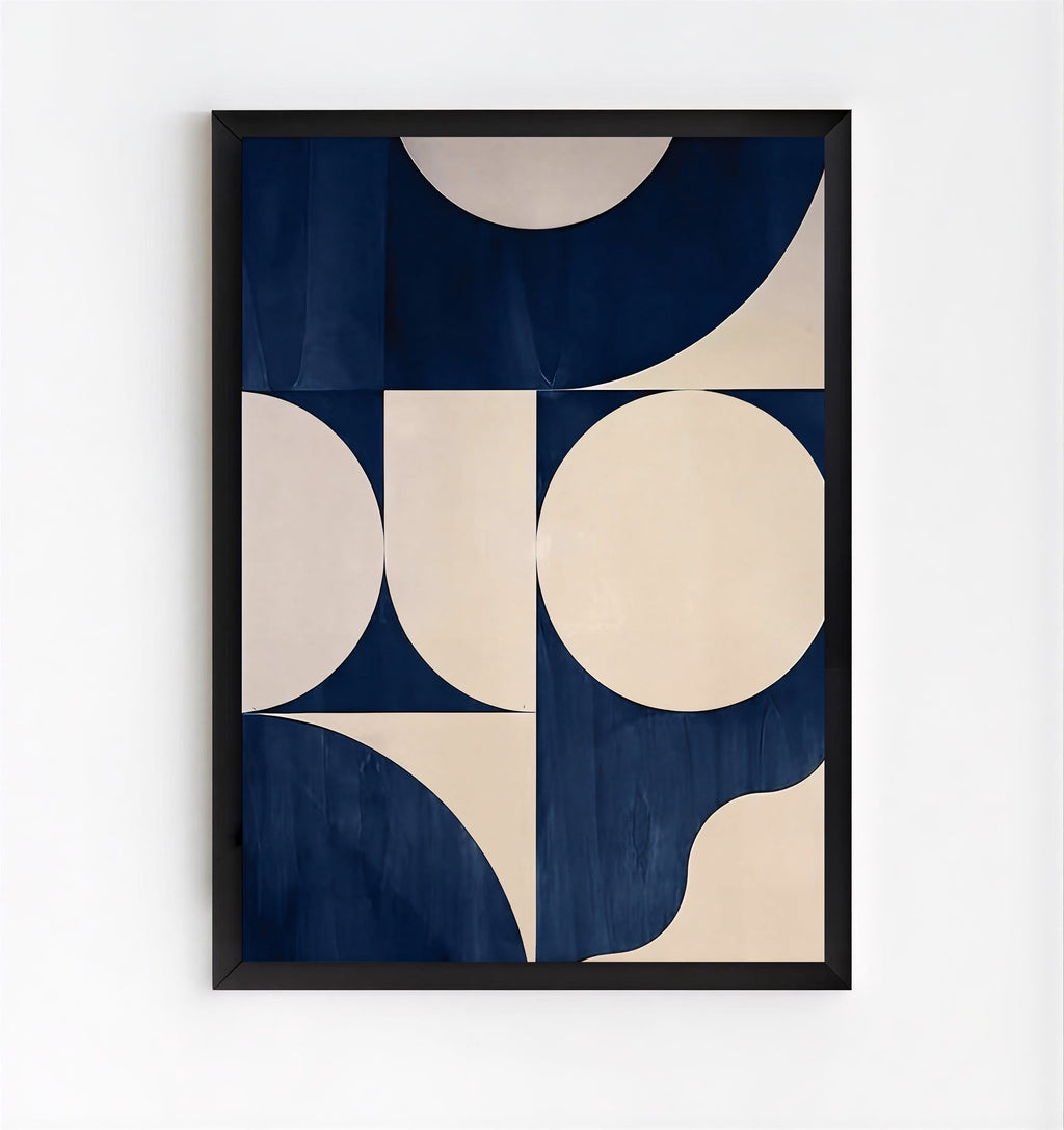 Modern geometric abstract wall art print