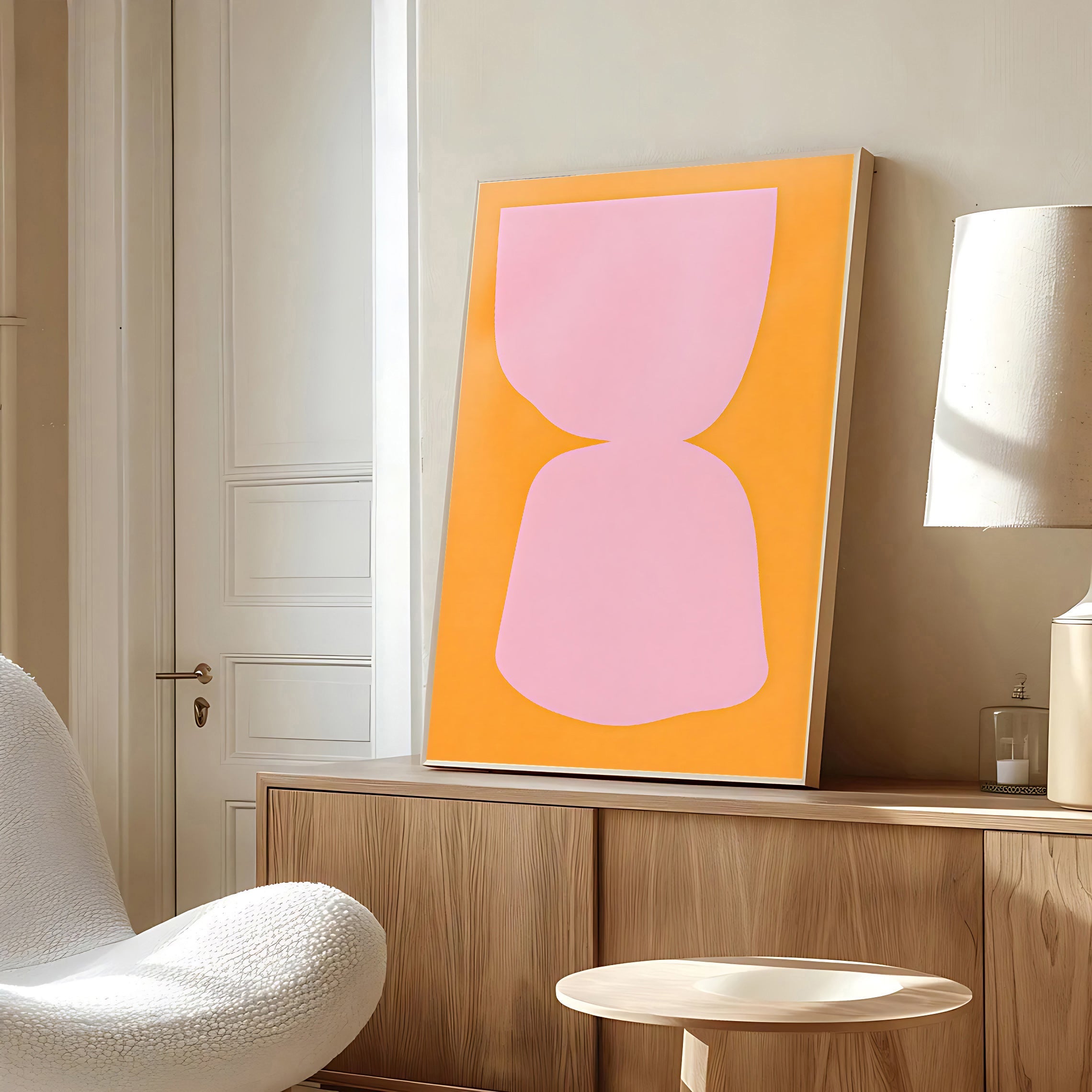 Modern Abstract Pastel Art Poster