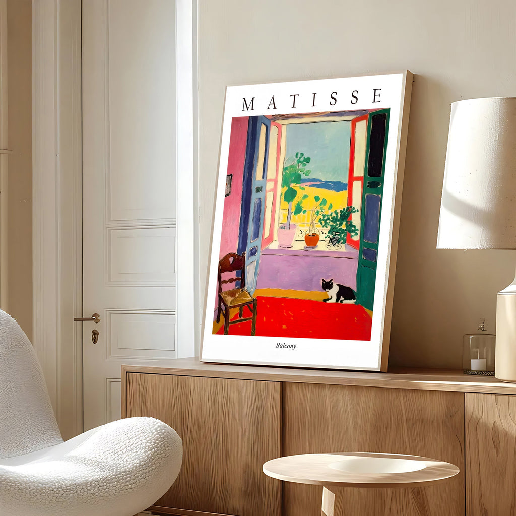 Matisse style balcony art print