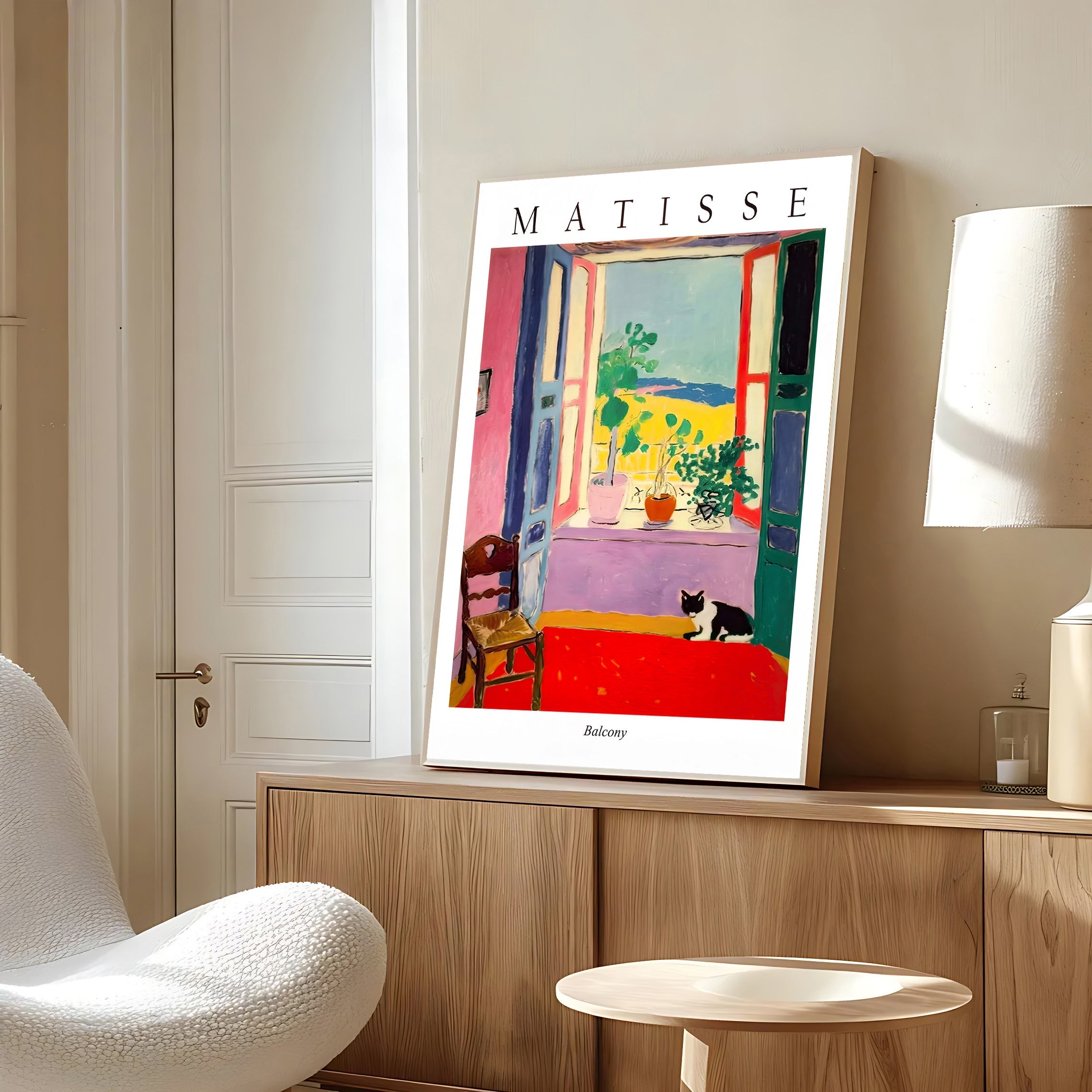 Matisse style balcony art print