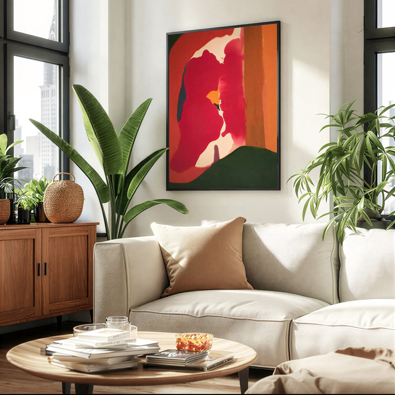 Abstract Color Block Wall Art Poster