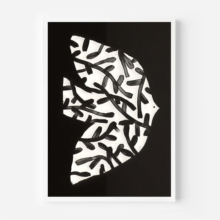 Abstract Black and White Wall Art Print