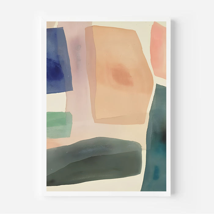 Modern Abstract Pastel Wall Art Print