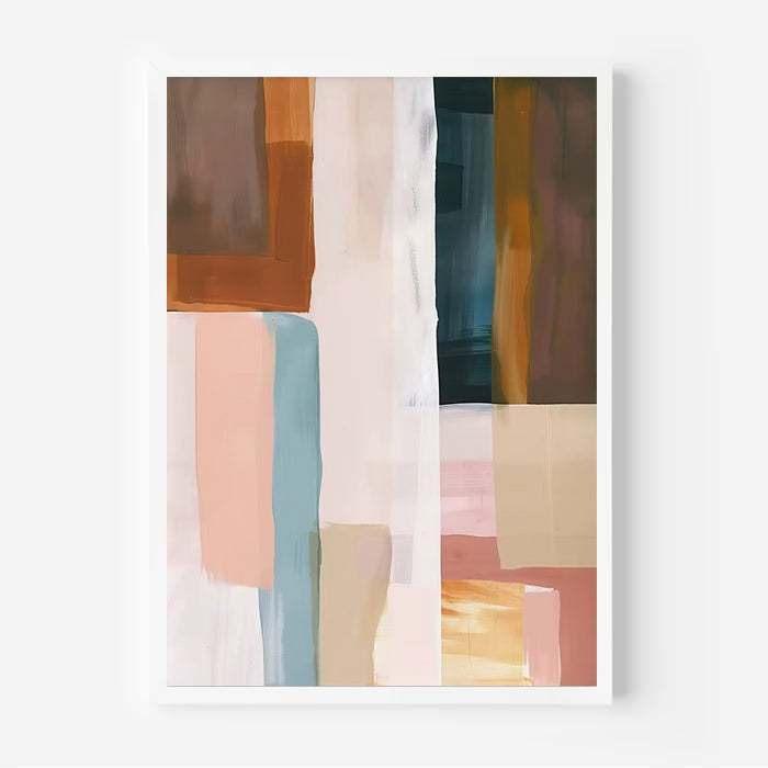 Modern neutral abstract wall art print