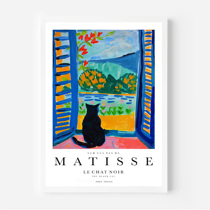 Matisse Inspired Cat Art Print