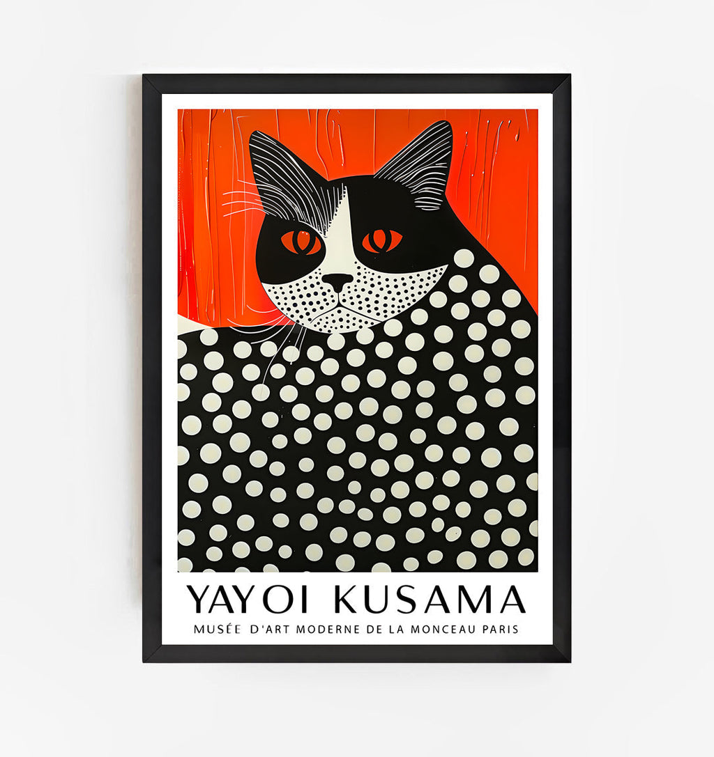 Ploka Dot Cat Print