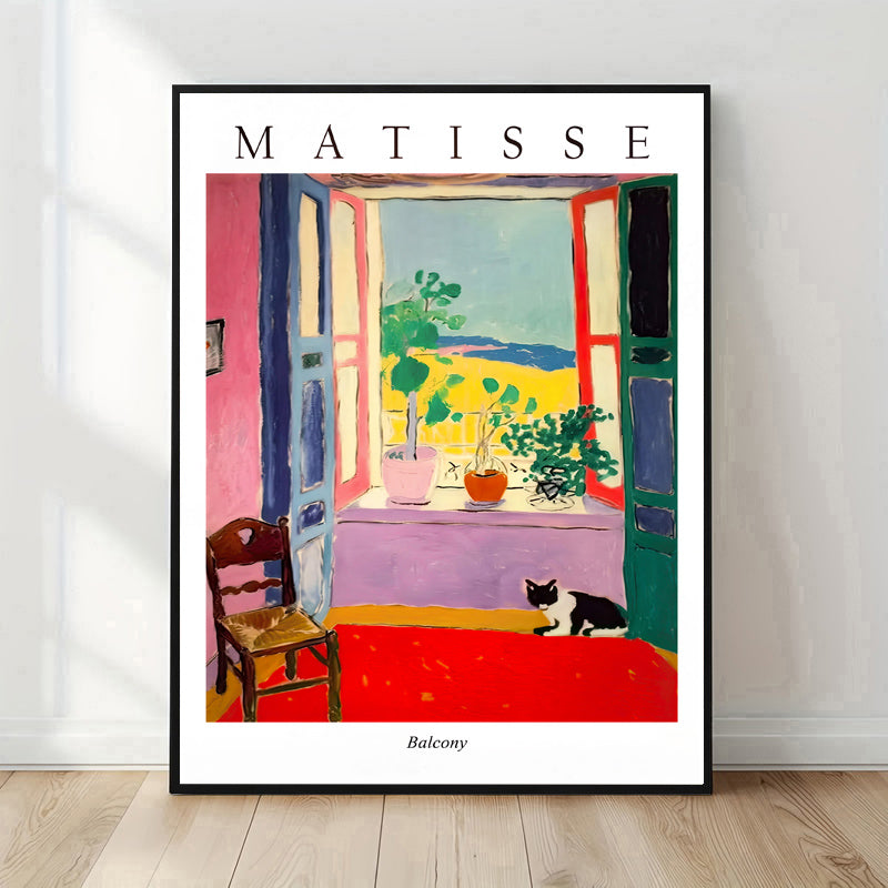 Matisse style balcony art print